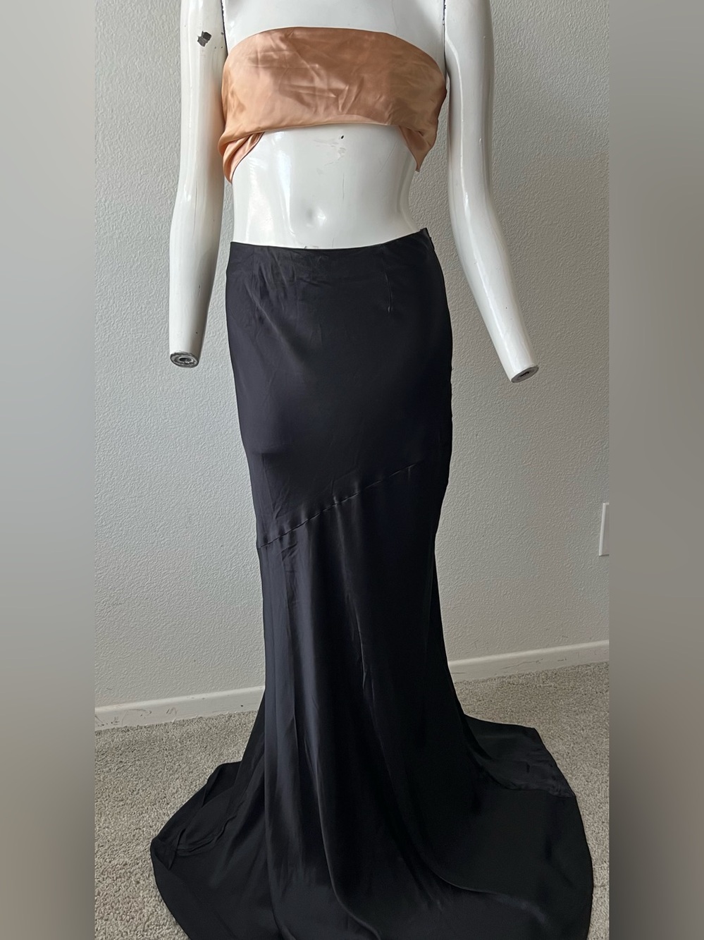 Meshki Satin Maxi Skirt, NEW NO TAGS- S